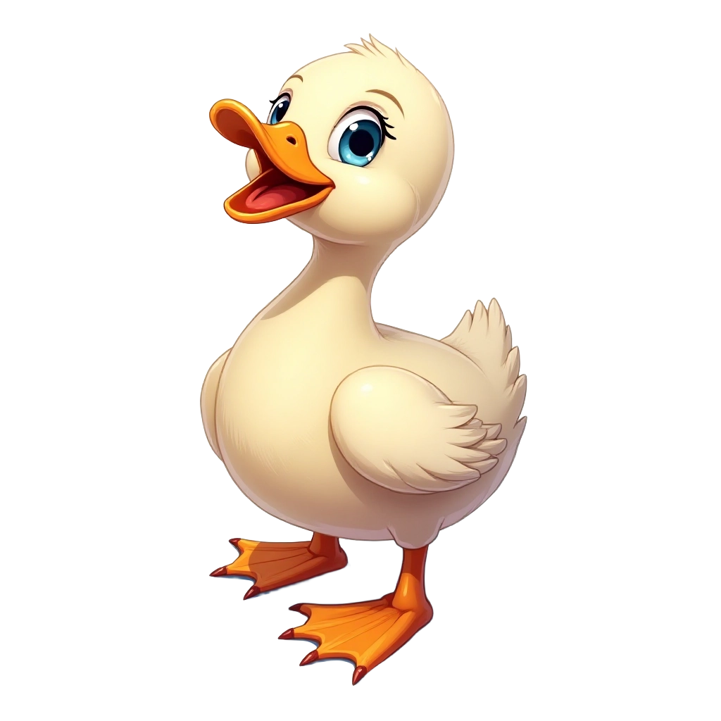 Cute Cartoon Duckling